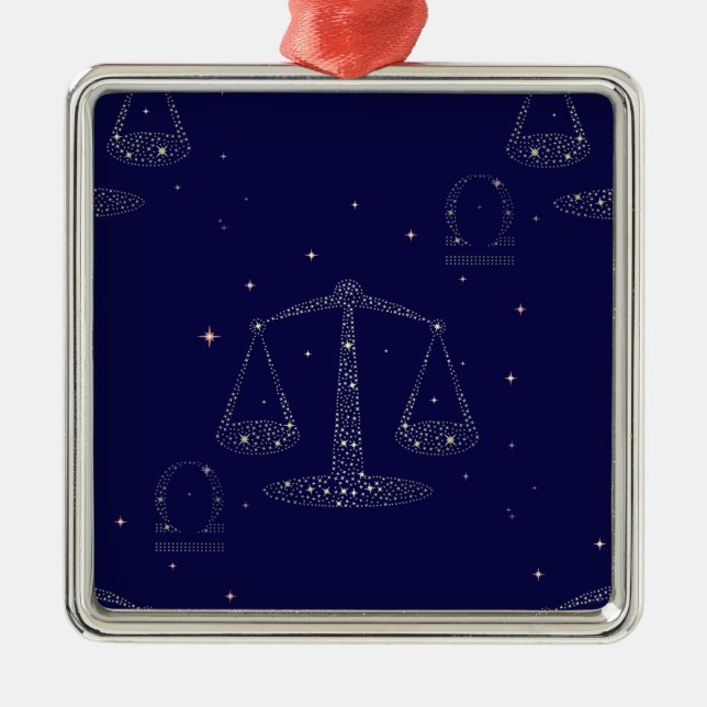 Sternenbibliothek Ornament Aus Metall (Vorne)