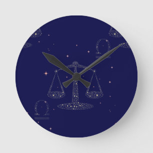 Sternenbibliothek Runde Wanduhr