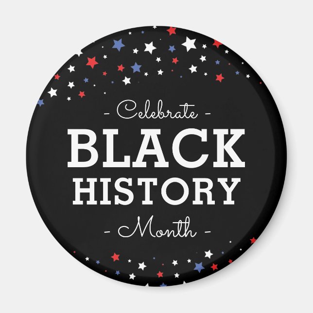 Sternencluster | Celebrate Black History RWBB Magnet (Vorne)