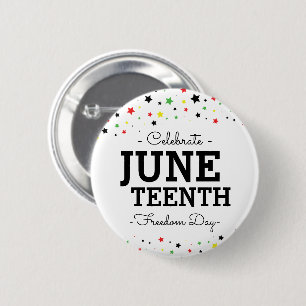 Sternencluster Celebrate Juneteenth RBYG Color Button