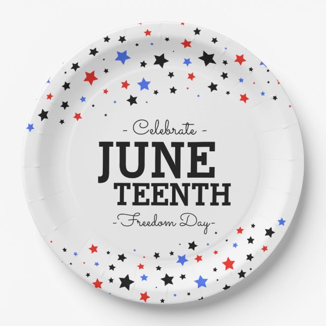 Sternencluster | Celebrate Juneteste Papierplatte Pappteller (Vorderseite)