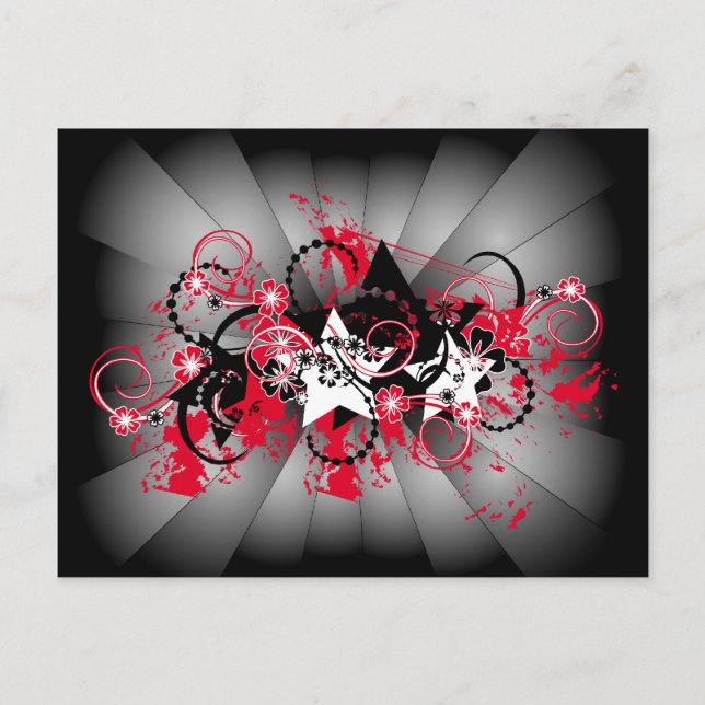 Sternendesign Postkarte (Vorderseite)