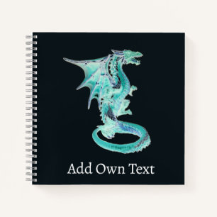 Sternendrift Blau Drache Cover Magische Luftgestüt Notizbuch