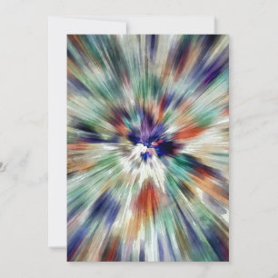 Sternenexplosion Tie Dye Feiertagskarte