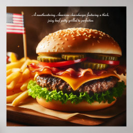 Sternenexplosive Burgerempfindung Poster