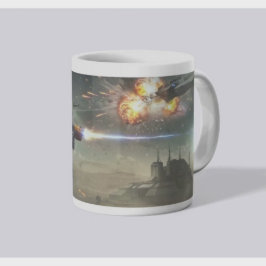 Sternenfall-Explosion: Gepanzerter Weltraumkrieger Kaffeetasse