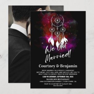 Sternenfänger Hochzeitsempfang Foto Einladung