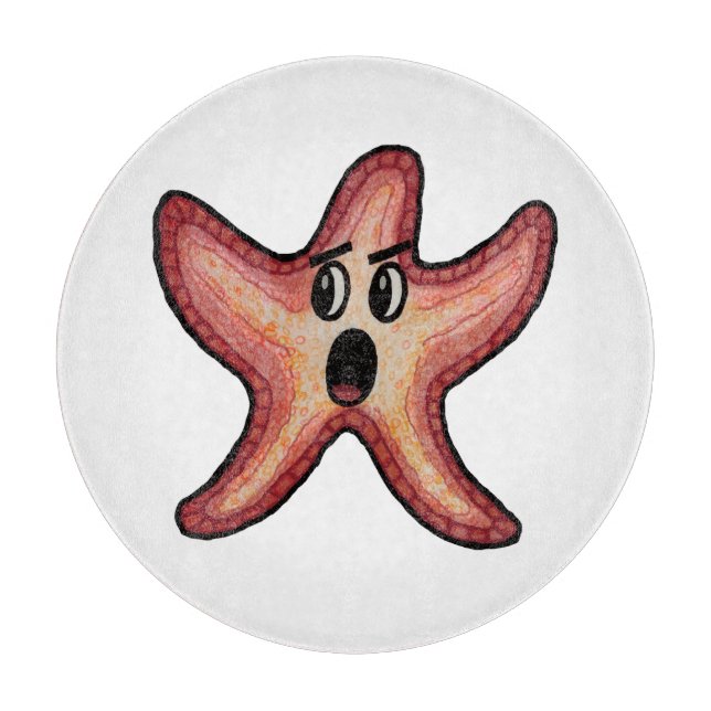 Sternenfisch Schneidebrett (Vorderseite)