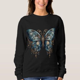 Sternenflügel Himmelsmotte – Gothic Witchy Sweatshirt