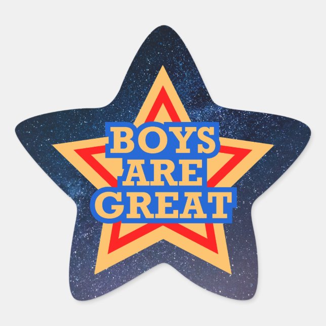 Sternenförmige Aufkleber (Vorderseite)