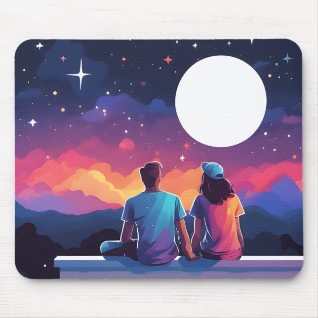Sternengucker-Paar Mousepad (Vorne)