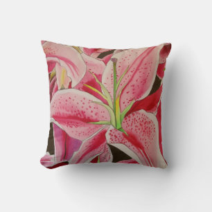 Sternengucker-Rosalilie floral Kissen