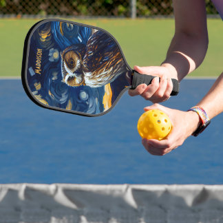 Sternenhafte Nachteule Pickleball Schläger