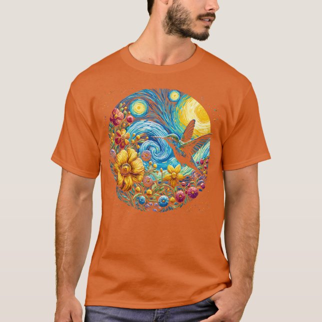 sternenhafter Kolibri T-Shirt (Vorderseite)