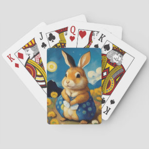 Sternenhafter Osterhase Spielkarten