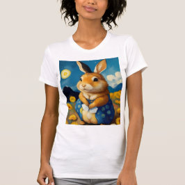 Sternenhafter Osterhasen-T-Shirt T-Shirt