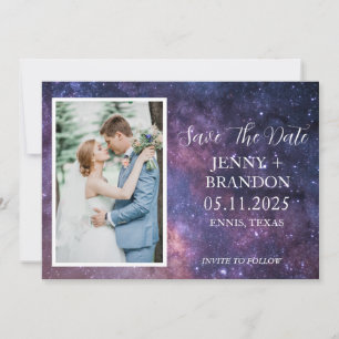 Sternenhimmel Galaxie Foto Romantisch Save The Date