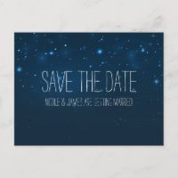 Sternenhimmel Himmel Save The Date Postkarte