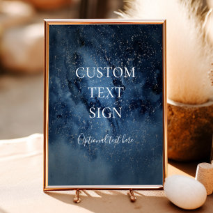 Sternenhimmel   Silber Karten & Geschenke Custom Poster