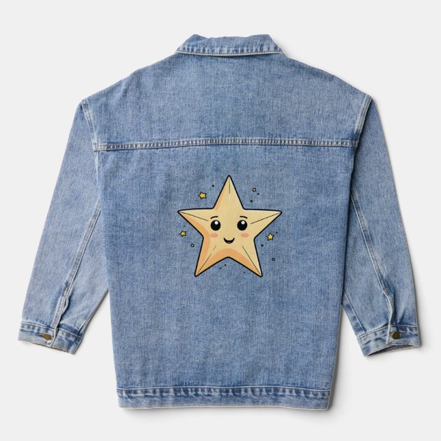 Sternenjacke Jeansjacke (Rückseite)