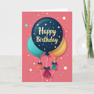 Sternenkarten zum goldenen Geburtstag Karte