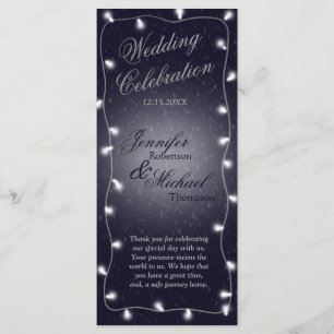 Sternenklare Nacht des Hochzeits-Programm- Programm