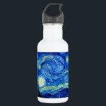 Sternenklare Nacht durch Van Gogh Edelstahlflasche<br><div class="desc">Vincent van Gogh - sternenklare Nacht gemalt an St. Remy, Kunst-Druck Frankreichs im Jahre 1889. Dieses Bild ist digital erhöht worden, um die ursprünglichen mutigen, hellen Farben wieder herzustellen - ein perfektes für jeden möglichen Kunstliebhaber!</div>