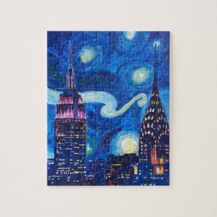 Sternenklare Nacht New York Puzzle