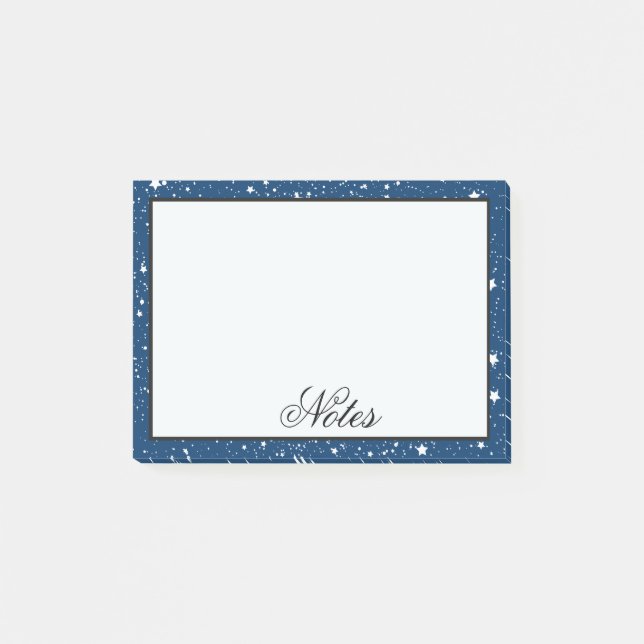 Sternenklare Nacht Post-it Klebezettel (Vorderseite)