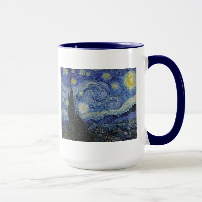 Sternenklare Nacht Van Gogh Tasse (Rechts)