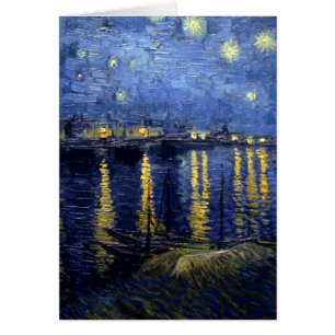 Sternenklare Nacht Van Gogh über Rhône