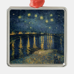 Sternenklare Nacht Vincent van Goghs über der Ornament Aus Metall