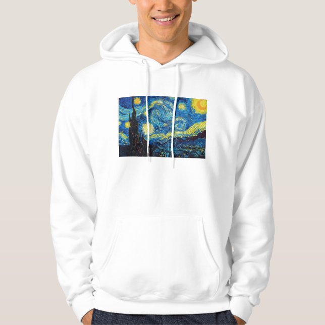Sternenklare NachtHoodie Van Gogh Hoodie (Vorderseite)