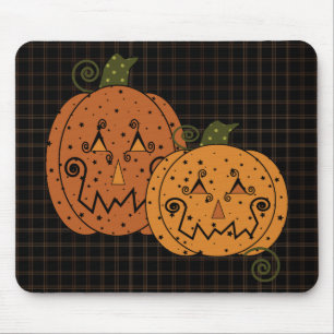 Sternenklare Nachtkürbise Mousepad