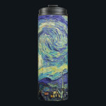 Sternenklare Nachtthermo Flasche Van Gogh<br><div class="desc">Sternenklare Nachtthermo Flasche Van Gogh</div>