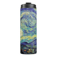 Sternenklare Nachtthermo Flasche Van Gogh