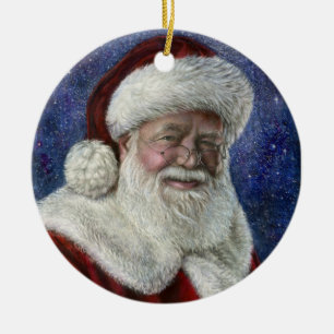 Sternenklare Nachtverzierung Sankt Keramik Ornament