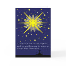 sternenklarer Himmel mit Kreuze Luke-2:14