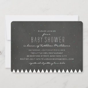 Sternenkunde-Baby-Shower-Einladung zum Thema Berge Einladung