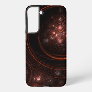 Sternenlicht in Rot umkreist abstrakte kosmische K Samsung Galaxy Hülle