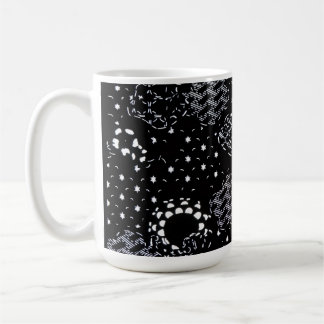 Sternenlicht-Siebdruck-Kolbendesign Kaffeetasse