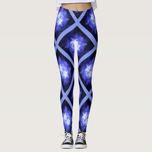 Sternenlicht Sternenhellblaue Leggings (Vorderseite)