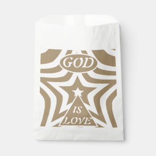 Sternenlicht Taupe "Gott ist Liebe" - Minimalistis Geschenktütchen