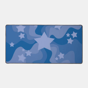 Sternenmeer - Blau Schreibtischunterlage