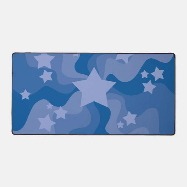 Sternenmeer - Blau Schreibtischunterlage (Vorderseite)