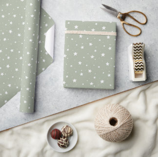 Sternenmuster Träumerisches Boho-Print Kinder Sage Geschenkpapier