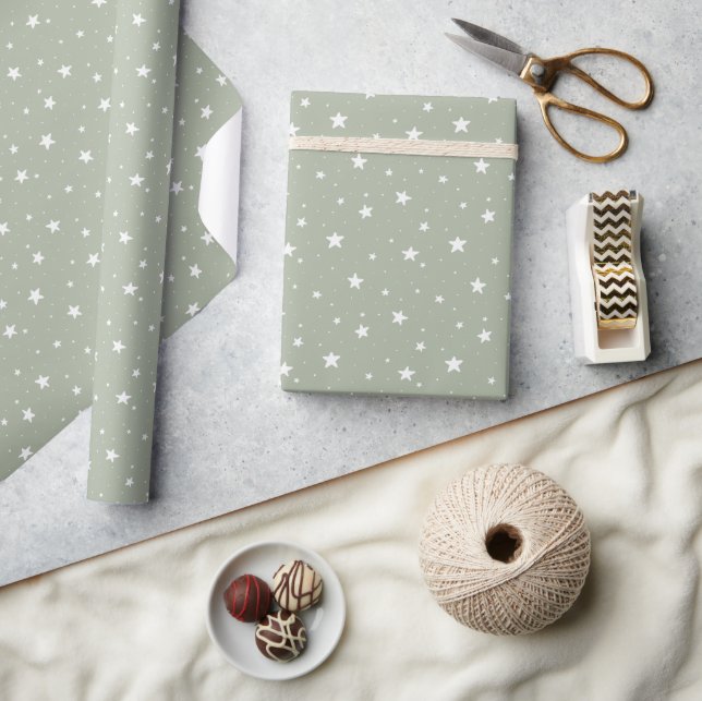 Sternenmuster Träumerisches Boho-Print Kinder Sage Geschenkpapier (Kunsthandwerk)