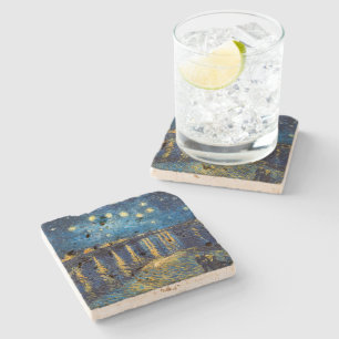 Sternennacht am Rhone Van Gogh Steinuntersetzer