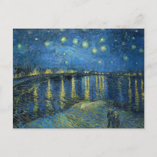 Sternennacht am Rhone von Vincent van Gogh Postkarte