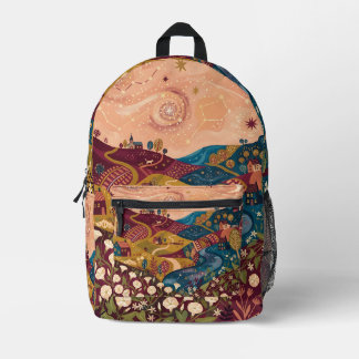 Sternennacht Burgunder Rucksack